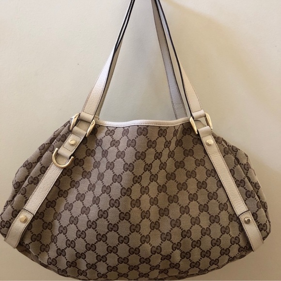 ‼️Preloved GUCCI Abbey Canvas Luxury Tote Bag - AUTHENTIC‼️ - Picture 3 of 10